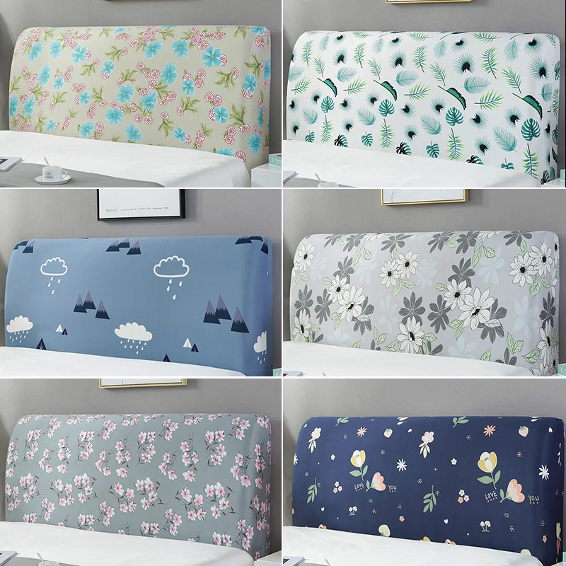 Эластичный чехол на спинку кровати с креплением крышка все включено изголовьем