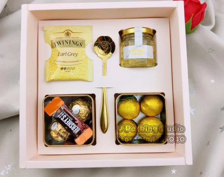 20x20x6 5 см маленький цветочный узор Mooncake бумажная коробка для конфет печенья