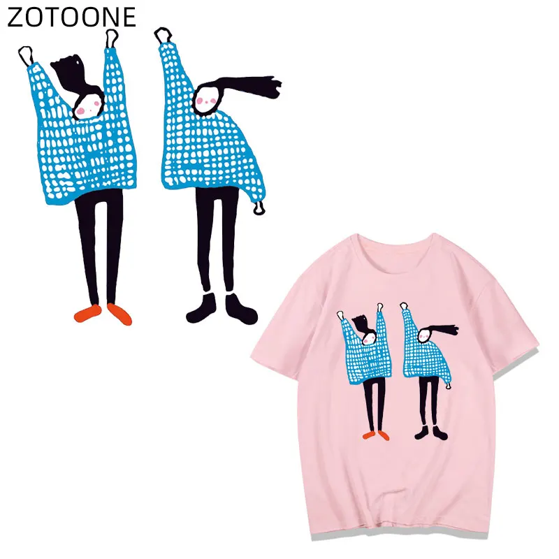 

ZOTOONE Girlfriends Patches Iron on Heat Transfer for Clothes T-shirt DIY Applique Iron Patch for Girls Ironing Vinyl Stickers G