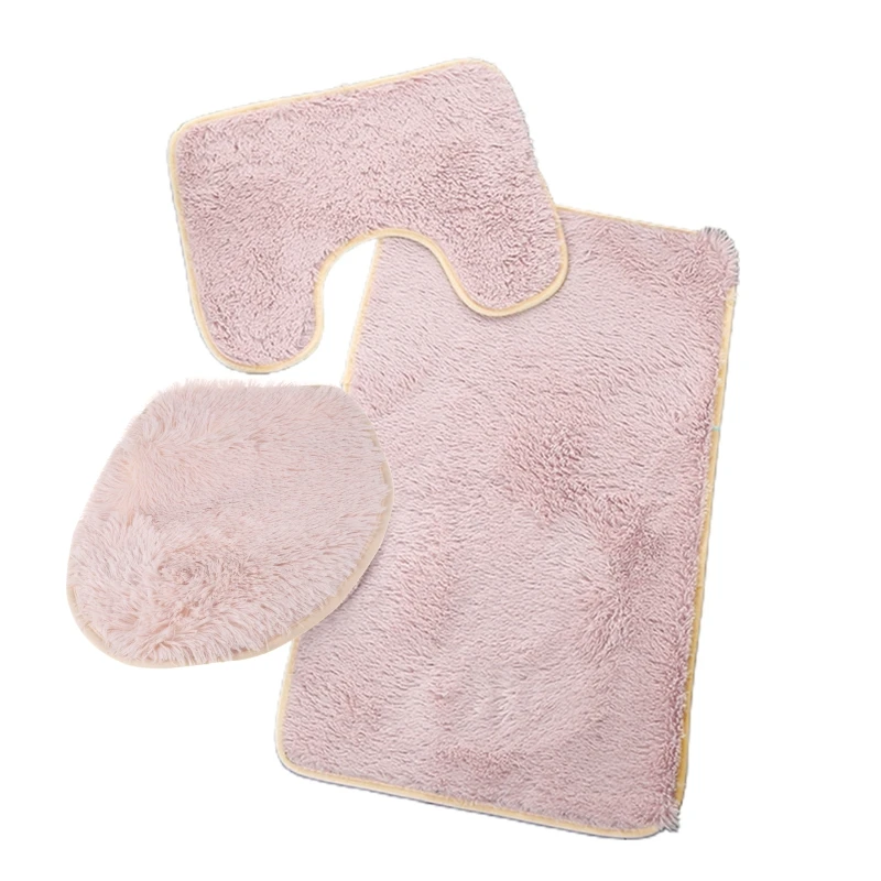 

3 шт., нескользящий коврик из микрофибры, 6 цветов