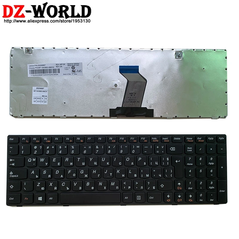 Новая Оригинальная клавиатура в Болгарии для ноутбука Lenovo G580 Z580A G585 Z585 G590 Teclado