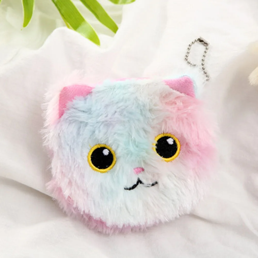 Плюшевые домашние тапочки с кошечкой из мультфильма портмоне кошка Симпатичные