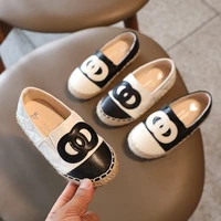 2021 spring autumn childrens fashion fisherman shoes baby leather shoes soft sole toddler girl loafers princess flats shoes new