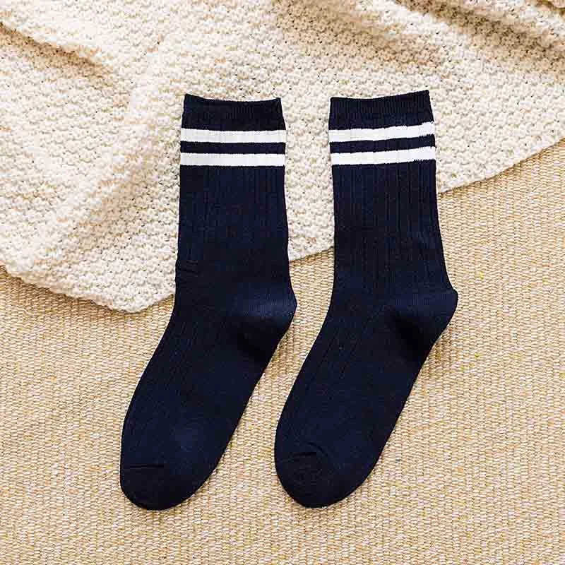 

Hot Funny Cute Japanese High School Girls Cotton Loose Striped Crew Socks Colorful Women Sox Harajuku Designer Retro socks