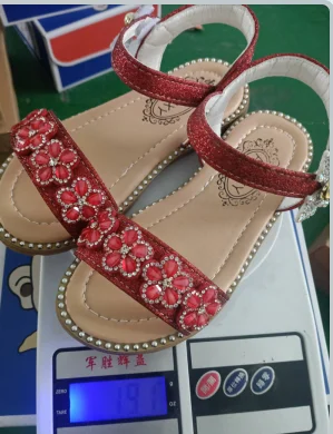 

Girls Shoes Summer Flowers Princess Shoes Big Girls Sandals Kids Thick Sole Casual Shoes Crystal Butterfly Party Shoe Size 21-36