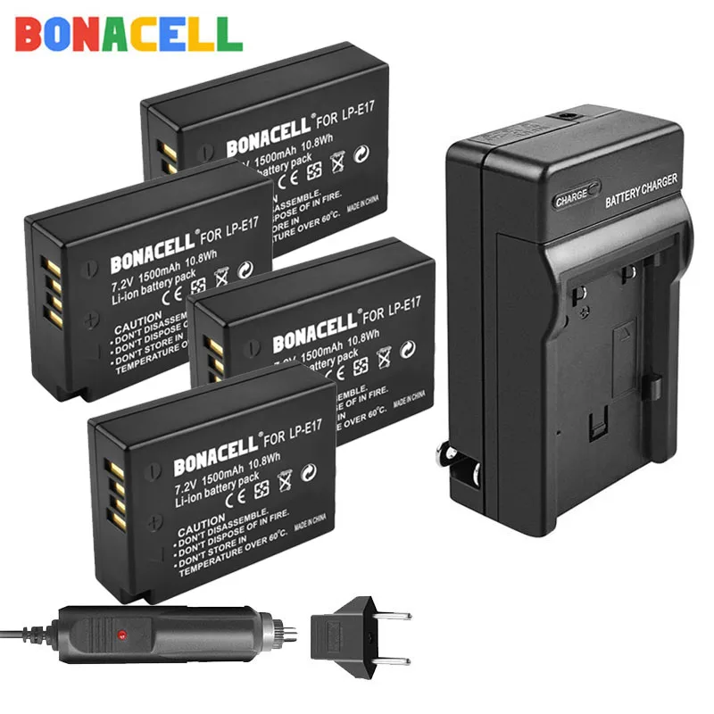 Фото Литий-ионный аккумулятор Bonacell для Canon 7,2 В, 1500 мАч, с заменой зарядного устройства CanonEOS 200D M3 M6 750D 760D T6i T6s №1