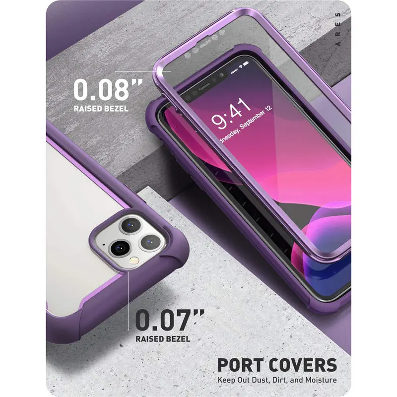 for iphone 11 pro max case 6 5 2019 release i blason ares full body rugged clear bumper cover with built in screen protector free global shipping