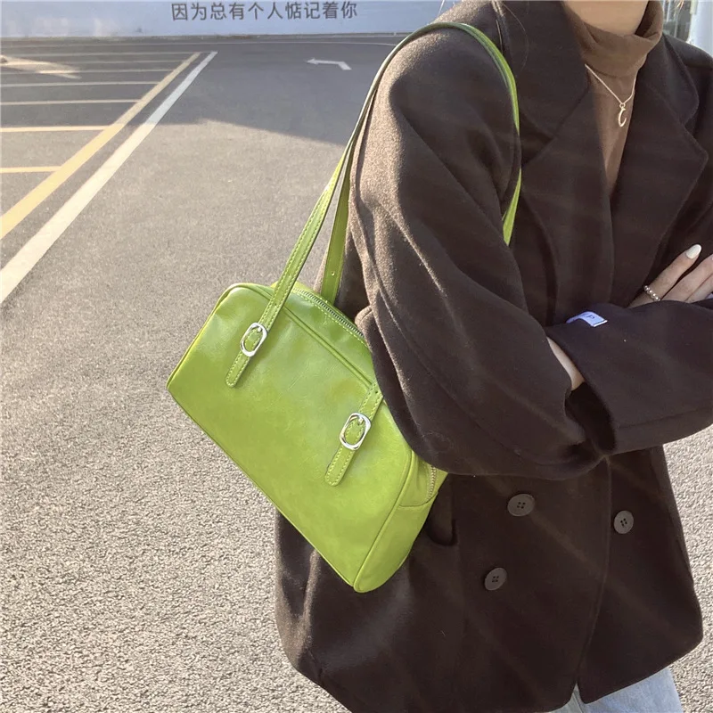 

Сумка-тоут на одно плечо, трендовая дизайнерская нишевая Сумочка в Корейском стиле для подмышек, модная вместительная сумка