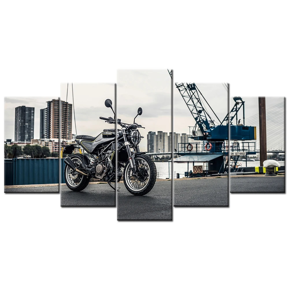 Husqvarna Svartpilen 401 супер мотоцикл 5 шт. картины на холсте современный постер Настенная