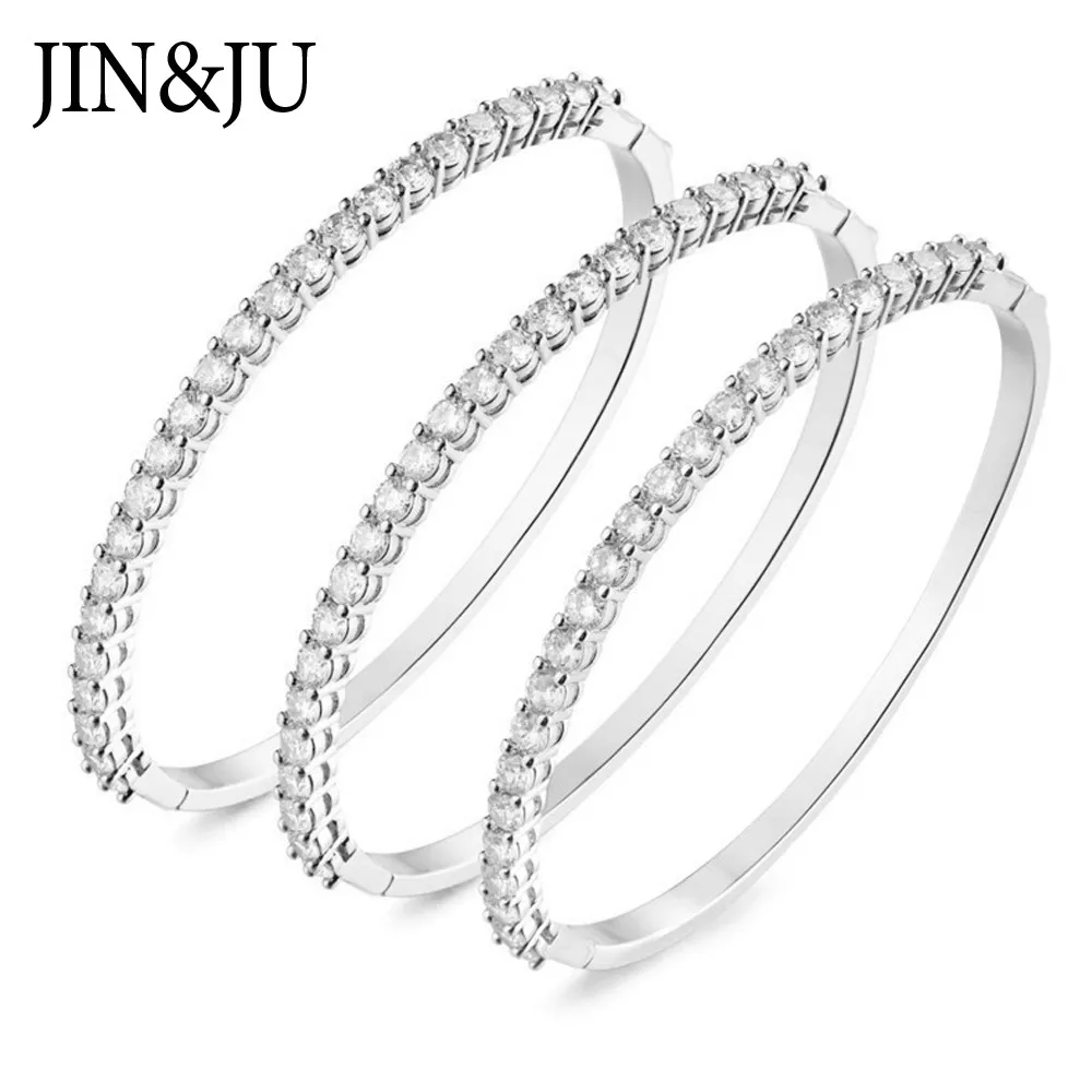 

High Quality AA Cubic Zirconia Charming Bangles Bracelets Fashion Jewelry Rose Gold Color Bangle Charm For Women Birthday Gifts