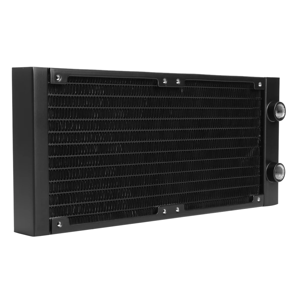 

G1 / 4 Thread PC Cooler Water Cooling 12 Tubes Aluminum Radiator CPU Heatsink Exchanger 120mm/240mm/360mm for Computer