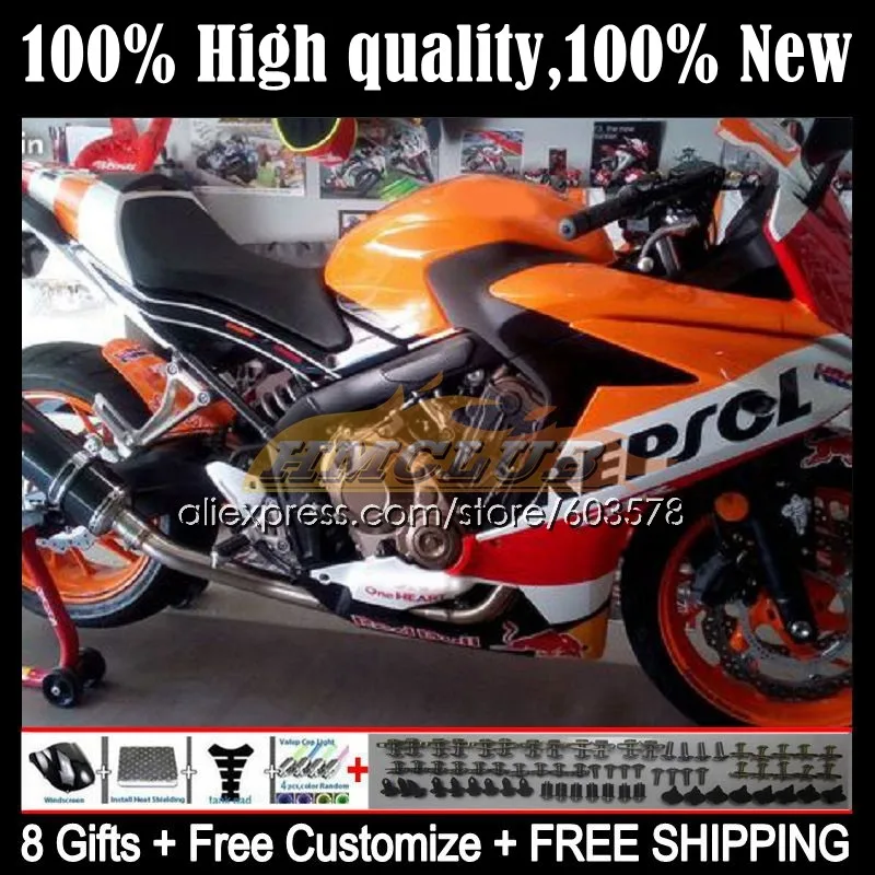 

CBR-650 For HONDA CBR 650F 650 CBR650 F CC 93CL.23 CBR650F 11 12 13 14 15 CBR-650F 2011 2012 2013 2014 2015 Fairing Repso orange