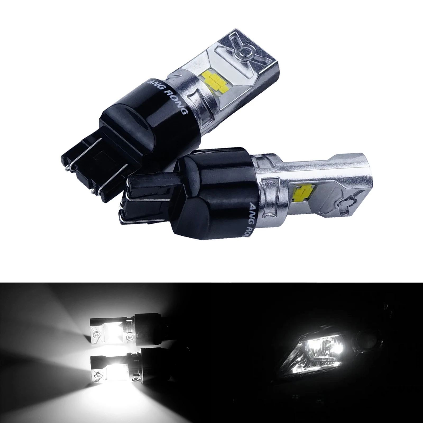 ANGRONG 2 шт. T20 580 7443 светодиодсветодиодный бокосветильник лампы DRL для Vauxhall Corsa D Astra J