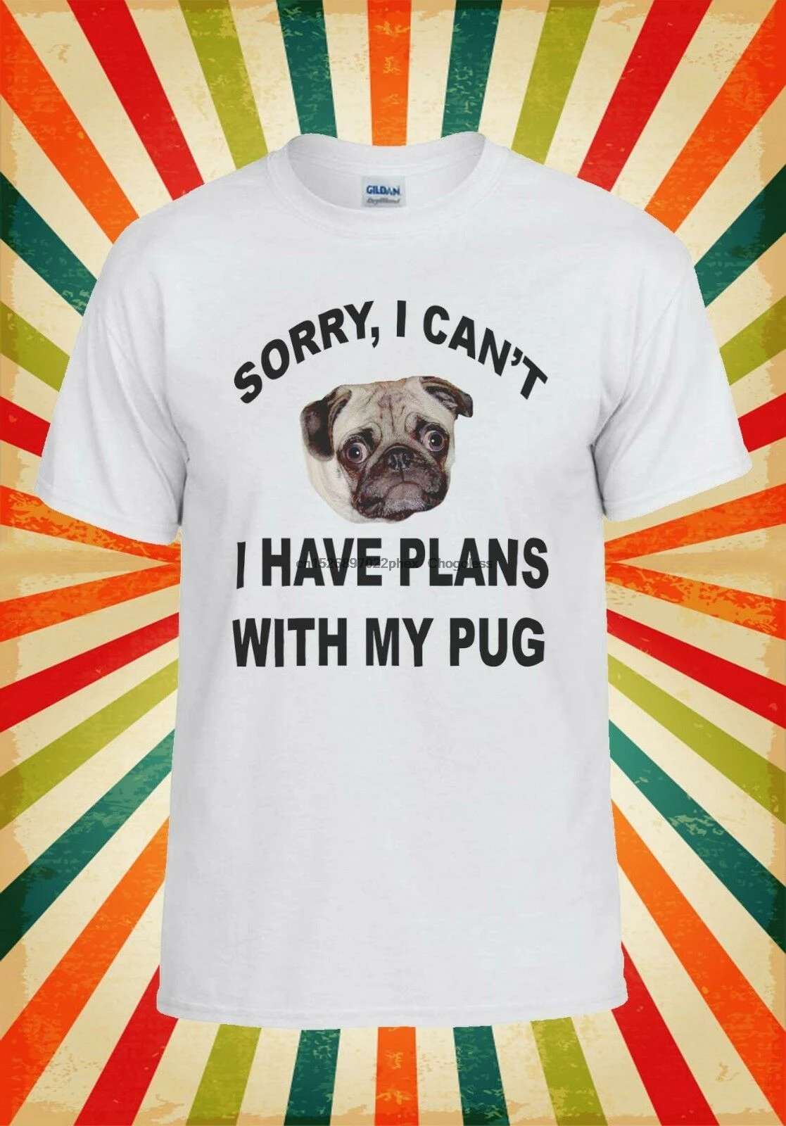 Извините у меня не было планов с Мопсом мужской женский жилет майка унисекс