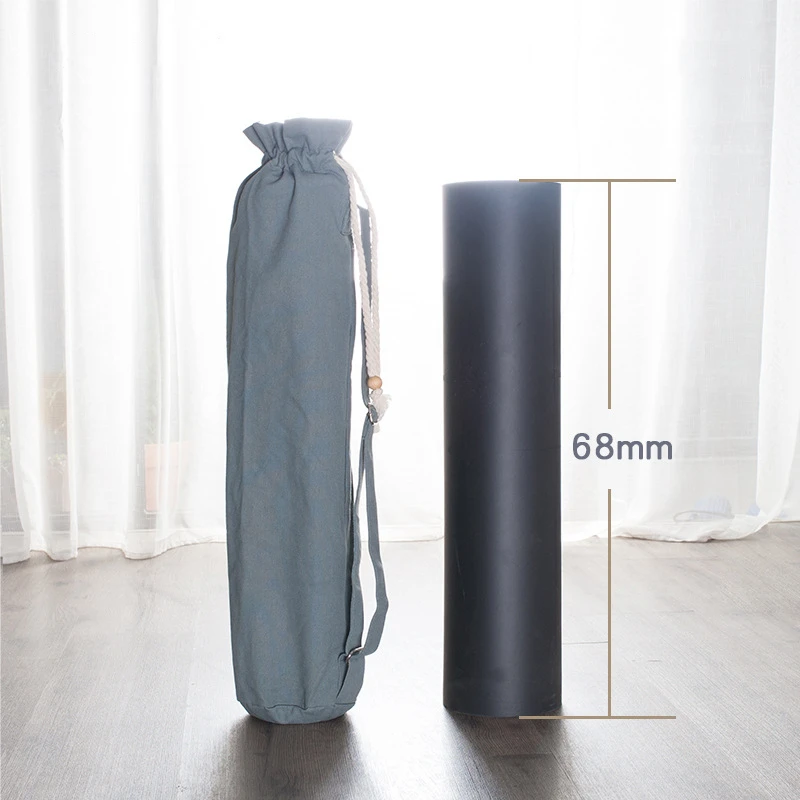 Холщовый Коврик для йоги Портативная сумка рюкзак пилатеса коврик с плечевым