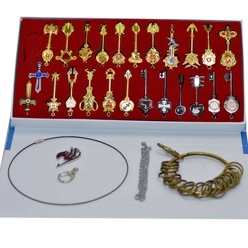 Набор ключей сказочного хвоста аксессуары для аниме косплея оружие коллекция