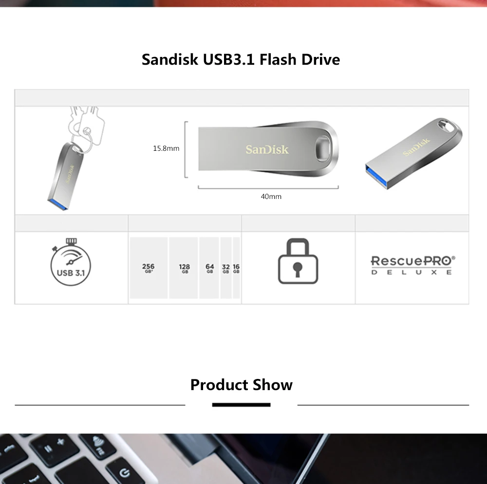 Двойной Флеш-накопитель SanDisk CZ74 USB 3,1 в коробке sub Флеш накопитель 16 ГБ 32 ГБ 64 ГБ 128 ГБ флэш-накопитель до 150 МБ/с. флэш-накопитель флэш-диск металлический U диск памяти
