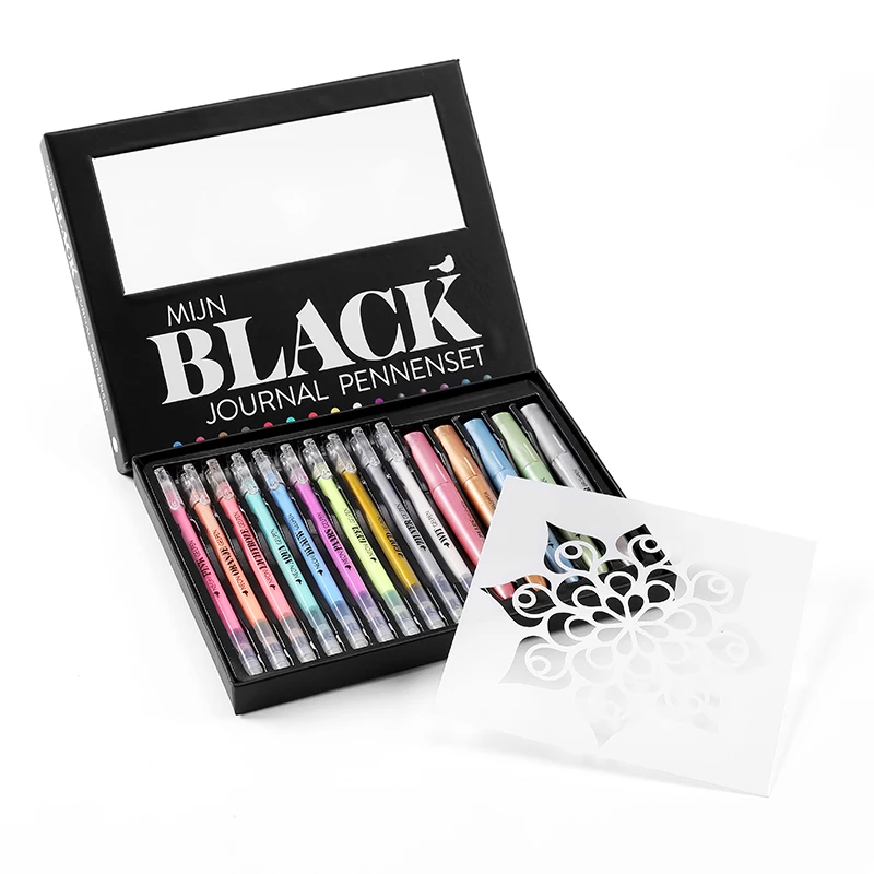 Ручная надпись набор маркеров в блокноте 5 шт. металлическая кисть маркер 10