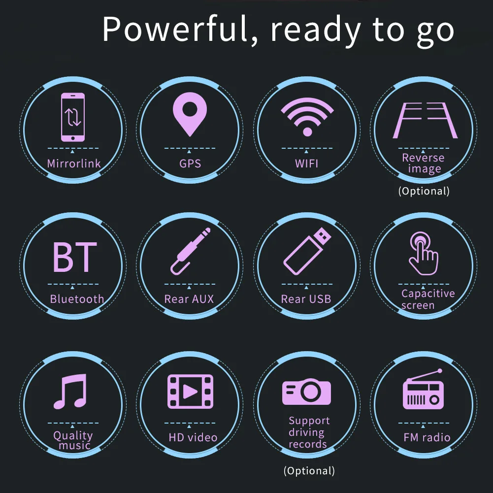 Автомагнитола 9212A 2 DIN Android 10 1 стерео GPS-навигация Wi-Fi Bluetooth 7 дюймов ГБ ОЗУ 16 Гб ПЗУ 60