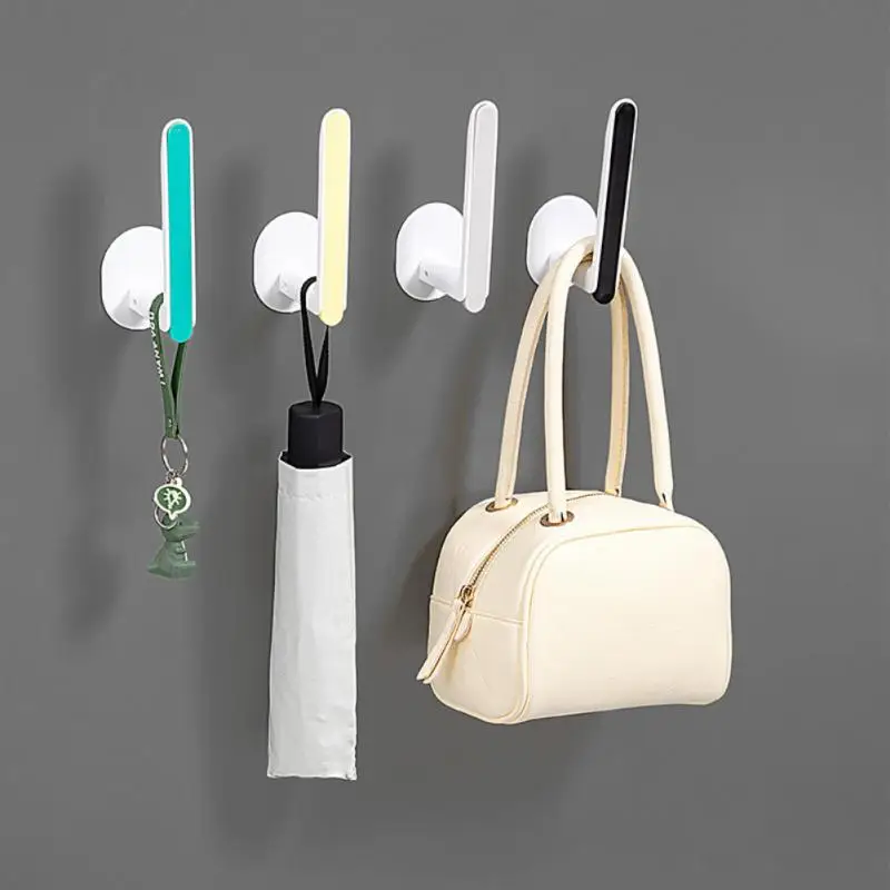 

L Shaped Hooks Non-perforated Waterproof And Oil-proof Bathroom Kitchen Suction Heavy Load Hook Self-adhesive Wall Hanger Hooks