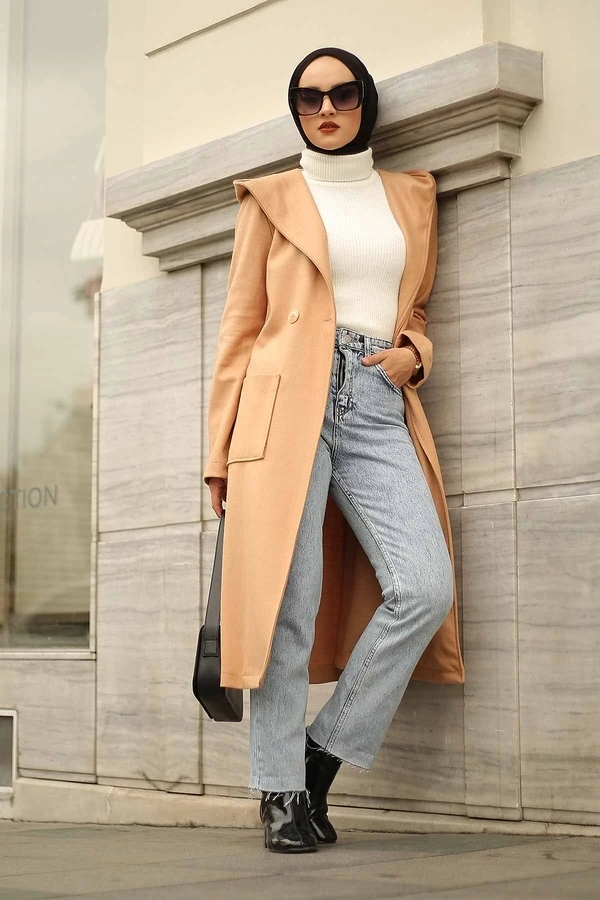 

Оригинальная шапка с капюшоном Camel istanbulstyles мусульманская женская одежда