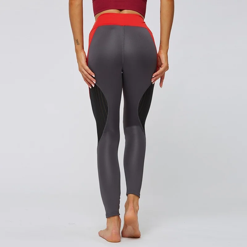 

Mesh Patchwork Gym Yoga Leggings Women Butt Lfting Workout Running Pant Woman High Elasticity Fitness Deportiva Pantalones