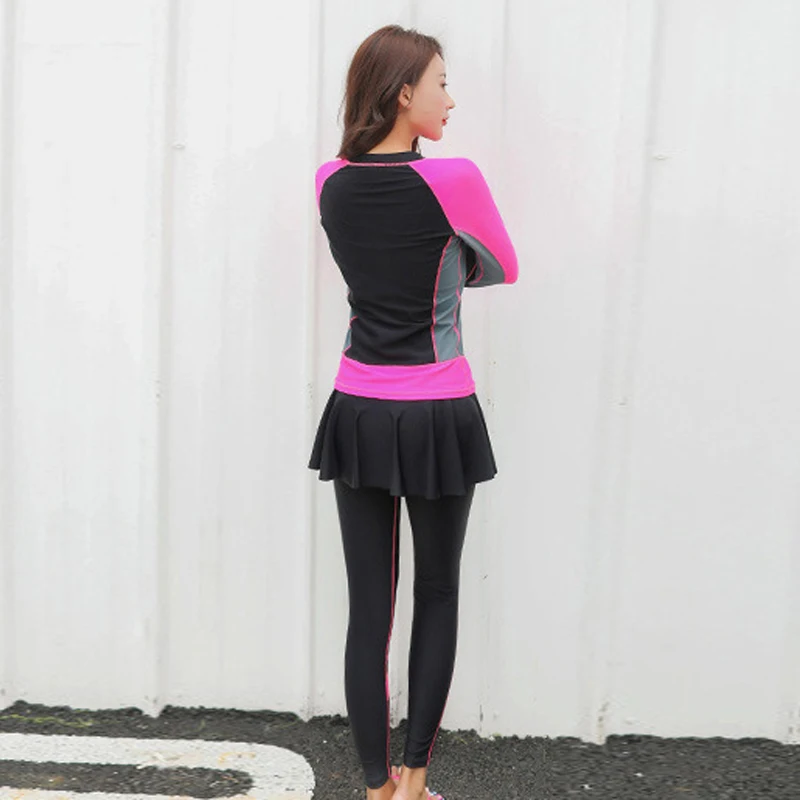 Женский купальник из 2 предметов Африканский Исламский с длинным рукавом большие