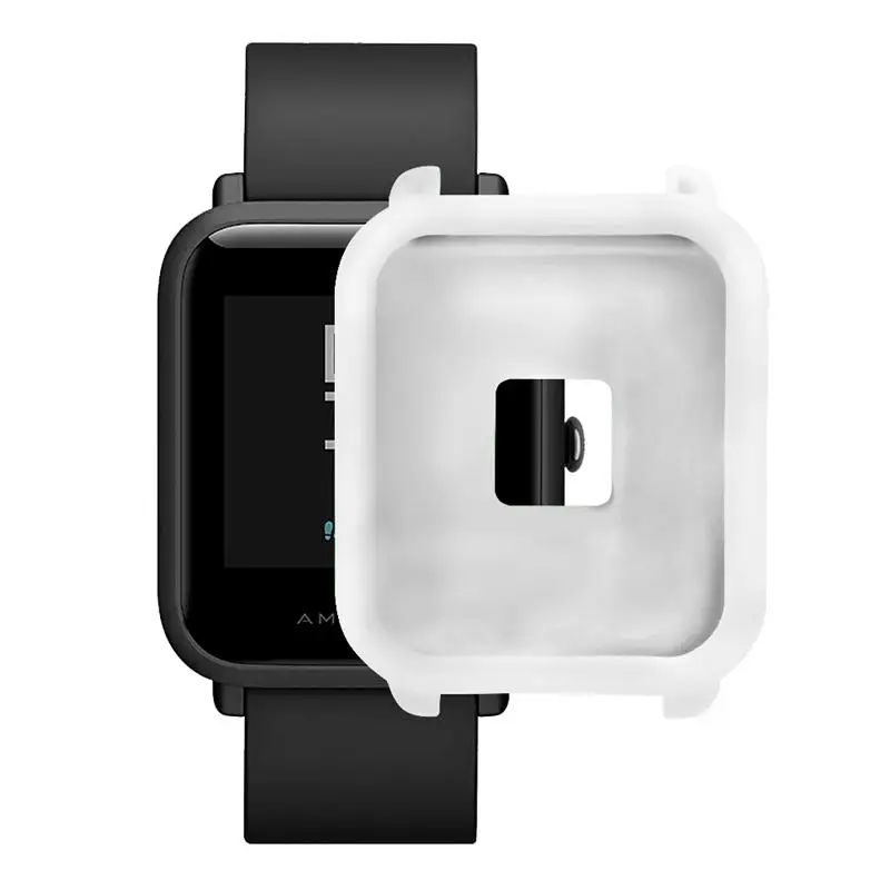 Мягкий силиконовый чехол для Huami Amazfit Bip Youth Watch белый | Электроника