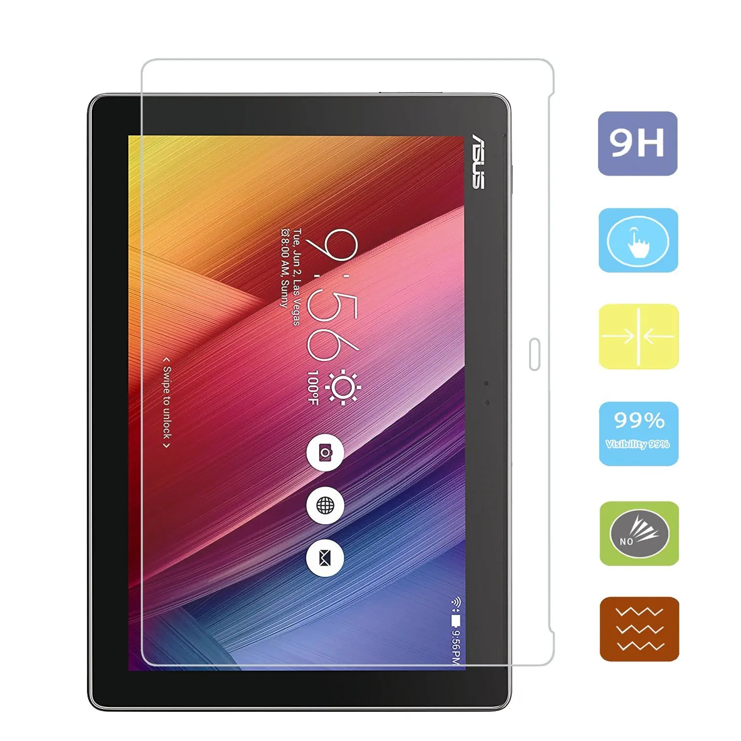 Защитное стекло закаленное для Asus Zenpad 10 Z300M Z300C Z300CL Z300CG Z300MFL 1&quot|screen protector|zenpad glassz300cg