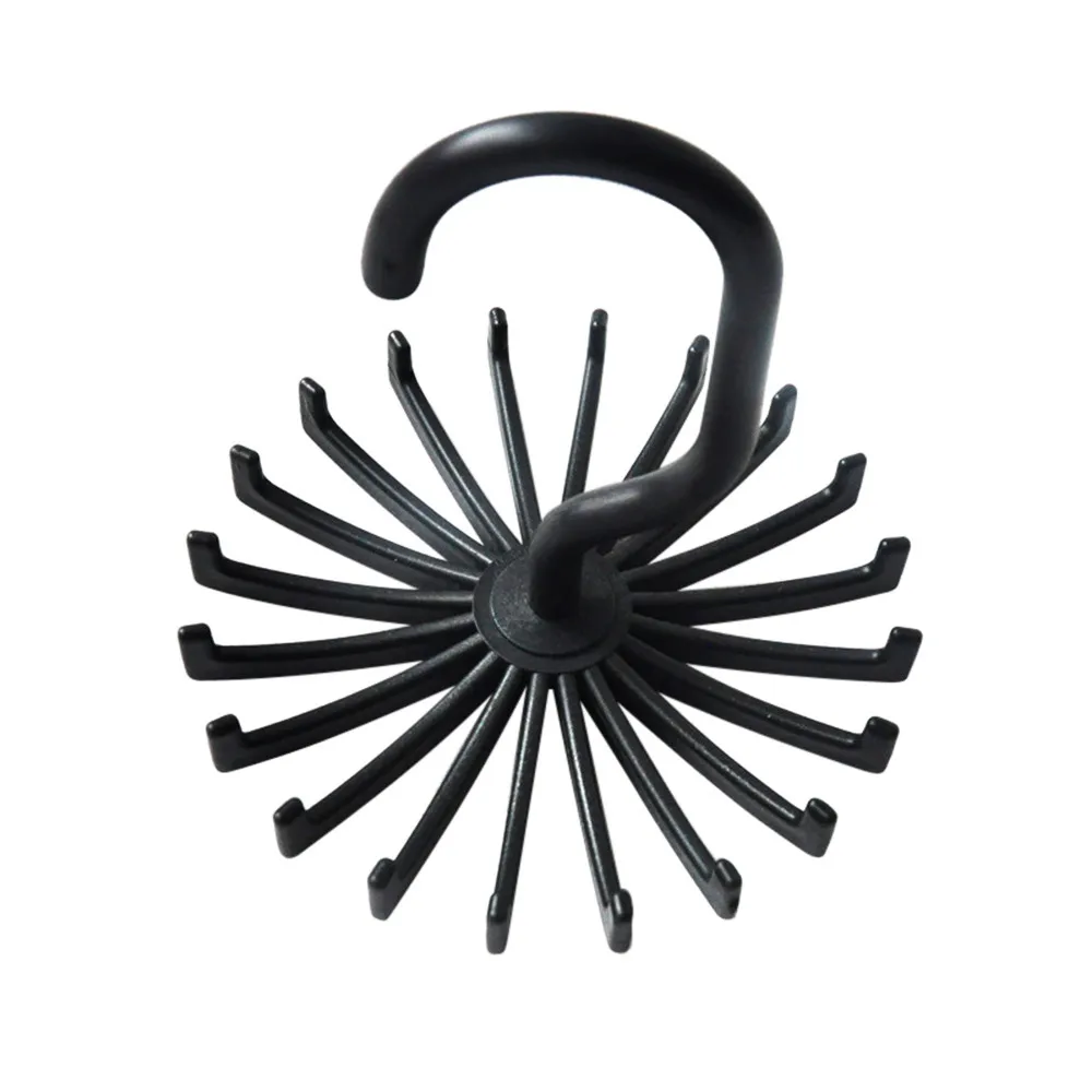 

Rotating Hook Holder Rack Storage Hanger Tie Belt Hanger Space Saver Rotating Scarf Holder Hook Closet Organization