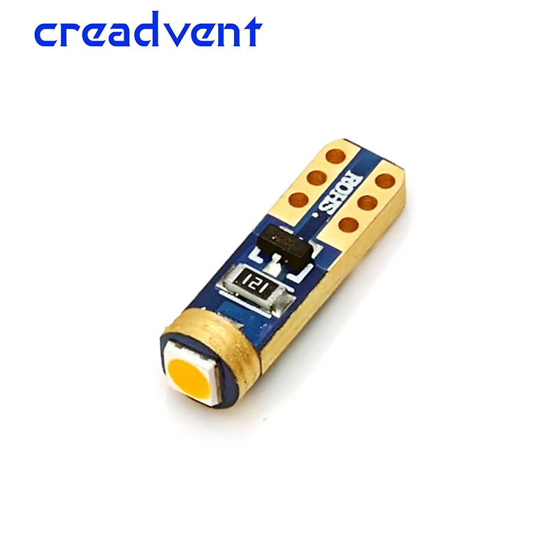 Супер яркий 3030 SMD led T5 подсветка приборной панели автомобиля манометр инструмент боковой Авто Клин двери лампа 12 В