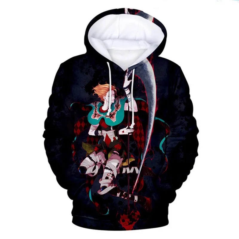 

2021 Spring New Casual Hoodie 3D Comic Hisoka Sweatshirt Men's Women's Hoodie Fashion Hip Hop Pullover