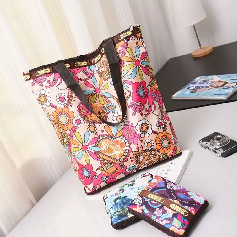 Женские складные сумки для покупок холщовая Большая вместительная сумка