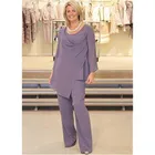 Платье для матери невесты, ТРАПЕЦИЕВИДНОЕ, с длинными рукавами