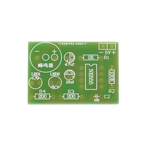 Набор мультивибраторов NE555 NE555P, устройство для самостоятельного обучения, Студенческая Лаборатория, бесперебойная цепь, двойная вспышка