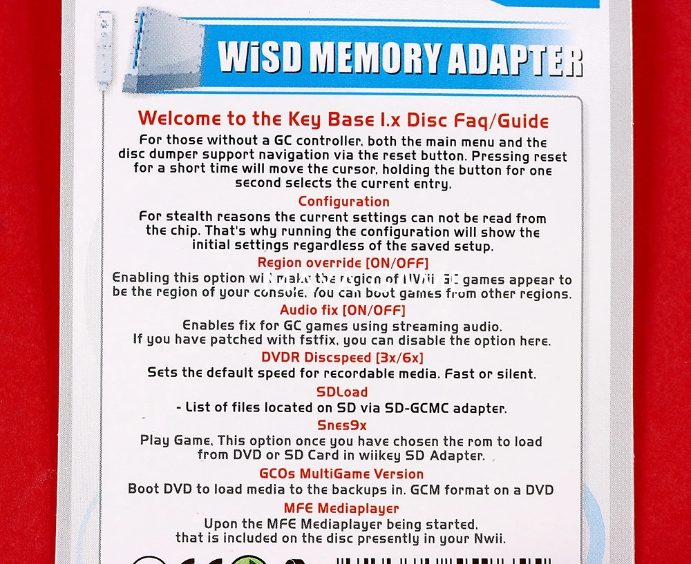 Карта памяти SD OCGAME Flash WISD адаптер конвертер кардридер для игровой консоли Nintendo Wii