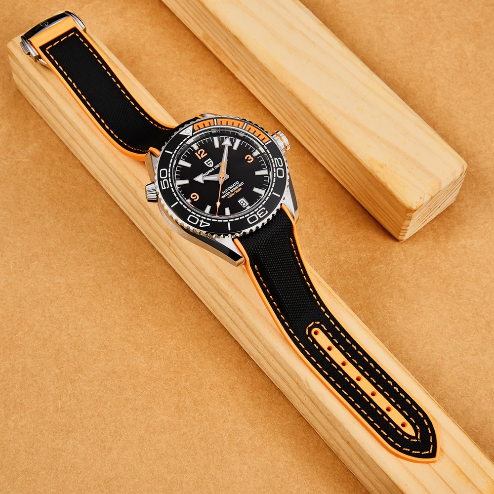 PAGANI DESIGN классические роскошные мужские автоматические часы с сапфировым стеклом