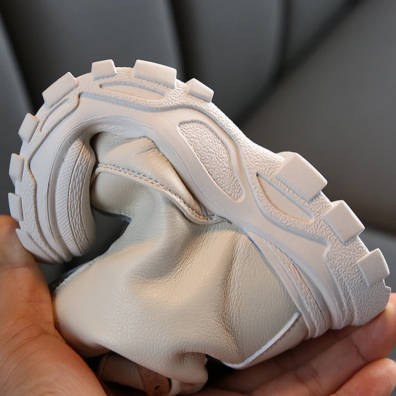 Детская обувь новинка 2019 модные кожаные ботинки Martin для мальчиков и девочек