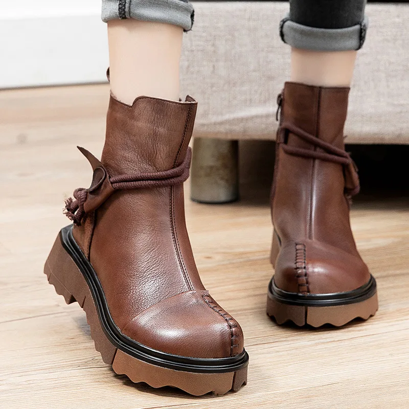 

Boots Fashion Women Fashion Party Platform Boots Breathable Luxury Boot Female Round Design Women Shoe Women's Shoes Footwear