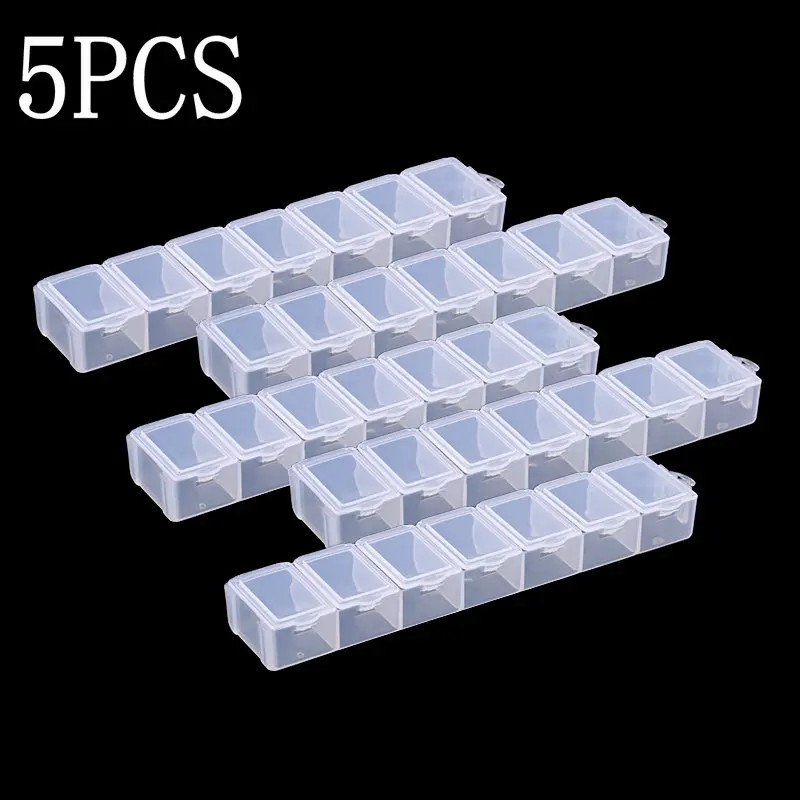 Пластиковый контейнер для украшений QIAO 7 отделений