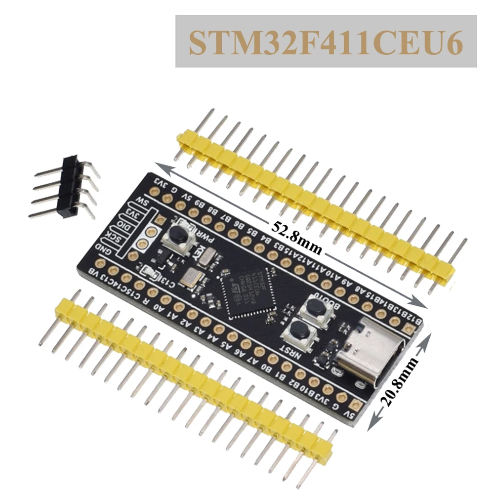 Макетная плата STM32F401 STM32F411 V3.0 STM32F401CCU6 STM32F411CEU6 STM32F4 обучающая 84 МГц 64 КБ ОЗУ 256 Кб ПЗУ