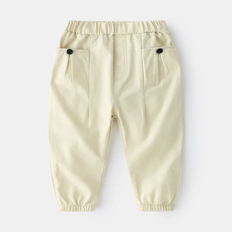 Children's Solid Color Trousers 2021 Autumn Children's Clothing Pants Boys Casual Pants Baby Fashion Pants Fall Clothes for Kids