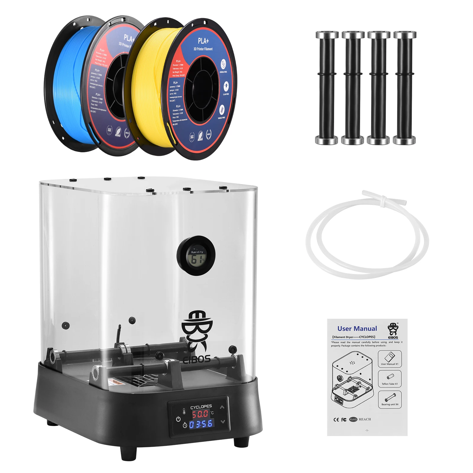 extra large dry box filament keep dryer compatible with 1 75mm 2 85mm 3 00mm heating 3d printer filament drying box box holder free global shipping