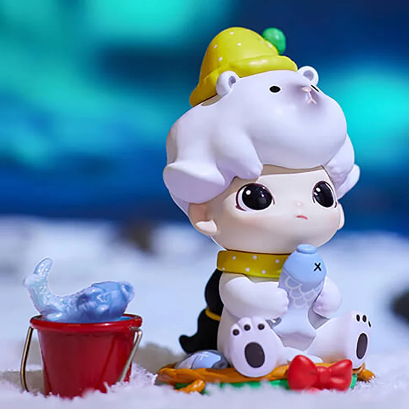 Pop Mart DIMOO 2020-caja ciega de la serie de Navidad, juguetes, modelo de estilo, figura de Anime bonita, caja de regalo sorpresa-2