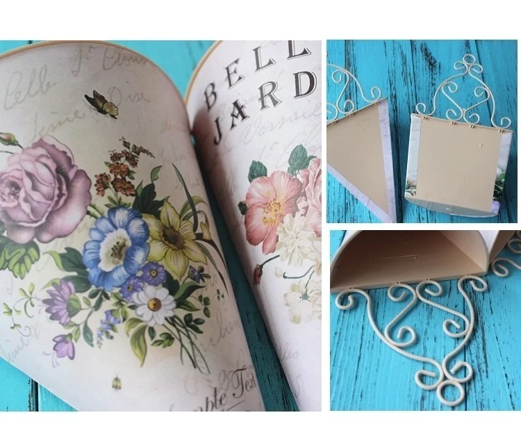 1 шт. Пластик настенная подвесная ваза для цветов горшок стены Цветочная корзина