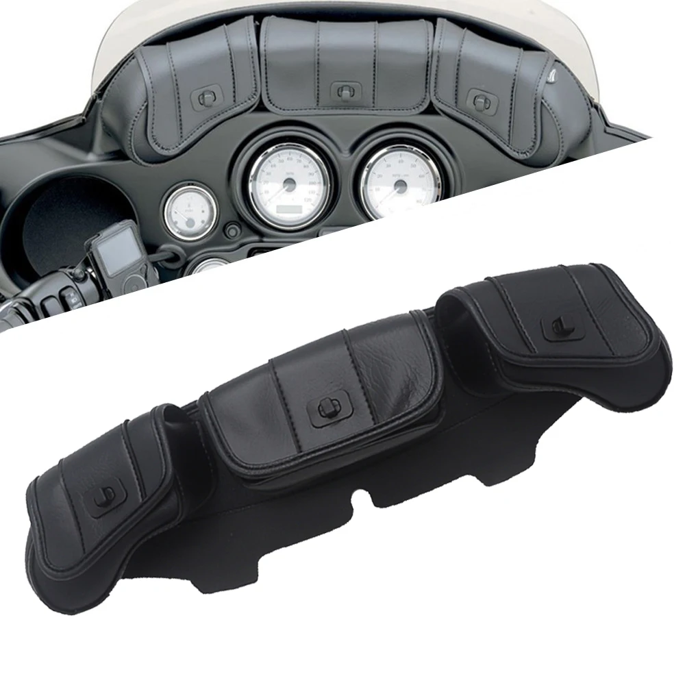 Мотоциклетное ветровое стекло 3 Карманы сумка для обтекателя Для Harley Electra Road Glide