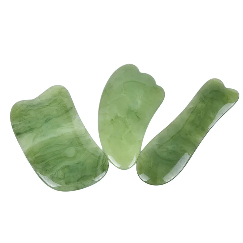 

6Styles Natural Resin Guasha Scraping Massage Scraper GuaSha Board Acupoint Face Eye Care SPA Massage