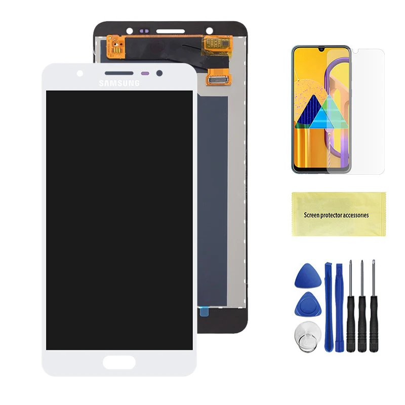 White 5,7 '' ЖК-дисплей для samsung J7 MAX дисплей сенсорный дигитайзер сборка Repalcement для samsung G615 G615F G615FU G615F/DS lcd - Цвет: White