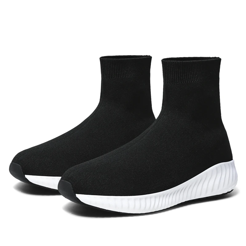

Women's Outdoor Leisure Sports Shoes High Elastic Fashion Light Socks Shoes Flying Fabric Surface