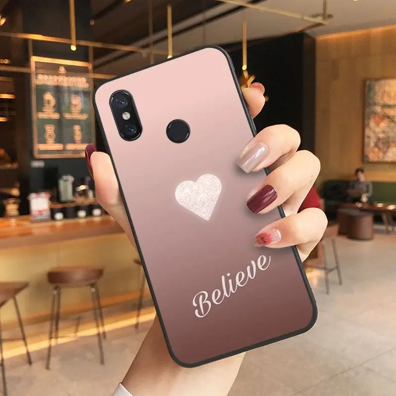 Sequins heart shape Luxury Soft TPU Coque For Xiaomi Mi MIX2 MIX2S MAX2 MAX3  F1 5 Note2 Note3 Coque Shell Mobile Cover